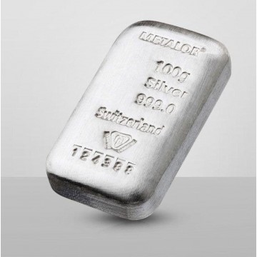 Must Buy - Metalor 100g Silver Cast Bar (Made in Switzerland/With Certificate) - SPECIAL PROMO (CALL TO ASK FOR SPECIAL PRICE)