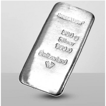 Metalor 500g Silver Cast Bar (Made in Switzerland/With Certificate) - SPECIAL PROMO (CALL TO ASK FOR SPECIAL PRICE)